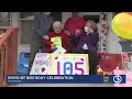Drive-by birt ay parade held for 105-year-old Waterbury resident