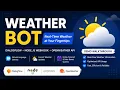 Weather Bot Demo Dialogflow Node js OpenWeather API