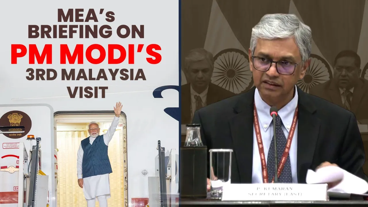 MEA Briefs on PM Modi’s 3rd Malaysia Visit | What’s on the Agenda?