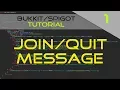 Minecraft Plugin Tutorial Message