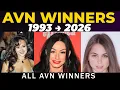 All AVN Winners From 1993 to 2026