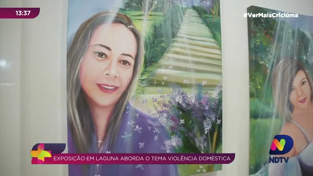Exposição em Laguna aborda o tema da violência contra a mulher