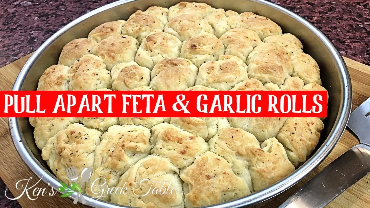 Easy Pull Apart Garlic and Feta Cheese Rolls - Forget The Bakeries, These are better!!!