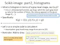 Scikit-image part 2 Histograms