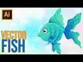 Adobe Illustrator Tutorial How to Draw Fish Vector Part 2