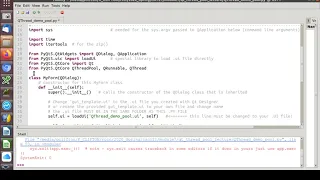 CSC-121 Graphical Python Programming Creating and Running Threads using Qt s QThreadPool