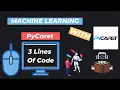 1 Machine Learning With 3 Lines of Code Machine Learning Using PyCaret AutoML Part - 1