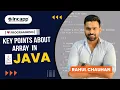 Key Points About Array in Java Core java Rahul Chauhan Incapp