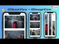How to use a Stack View with images - stackview distribution axis spacing and clipping bounds