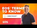 EOS Terms to Know Core Focus