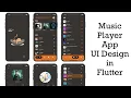 Music Player App UI Design using Flutter
