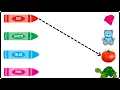 Matching Colours match the Colors with their objects evs worksheet toppo kids