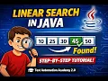 Write a Java program to search for an given element in array using a linear search