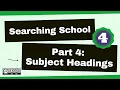 Part 4 Subject Headings