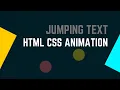 Jumping Text - CSS Animation