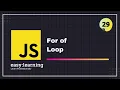 JavaScript for Beginners A - Z For of Loop