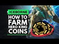 MHW Iceborne How to Farm HERO KING COINS for Guild Palace Weapon Upgrades - Appreciation Festival