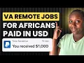 Remote Virtual Assistant Jobs for Africans Get Paid in USD
