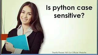 Is python case sensitive