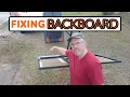 FIXING PLEXIEGLASS on a Basketball backboard