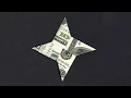Money Origami Ninja Star Tutorial - Dollar Bill Shuriken
