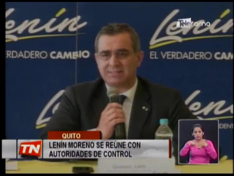 Lenín Moreno se reúne con autoridades de control