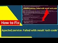 apache2 service Failed with result exit-code