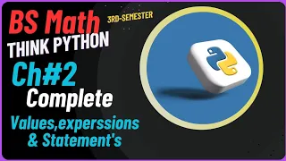 Values Expressions Statements Python Math