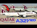 Qatar Airways BRAND NEW A321neo Economy Class Review Sharjah to Doha