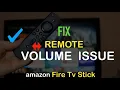 How to Fix amazon fire stick Remote Volume Issue Quickly