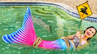 Putri Duyung Terjebak di Kolam Beracun! 🐊🧜‍♀️ Harus Diselamatkan!