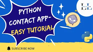 How to Make a Contact Book App in Python Python Project for Beginners