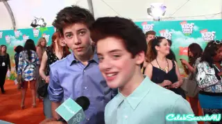 Griffin Gluck Thomas Barbusca Interview 2016 Kids Choice Awards