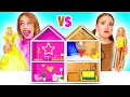 Lagu Kami Membangun Rumah Boneka Menakjubkan untuk Barbie Kaya vs Miskin Tantangan | Tantangan Lucu Fun