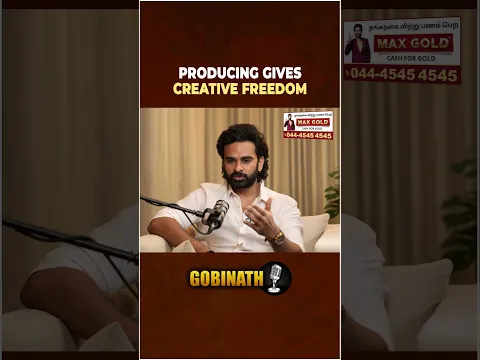 'Produce பண்றதுல எனக்கு பெரிய Creative Freedom கிடைச்சது!' | Ashok Selvan | Gobinath #shorts