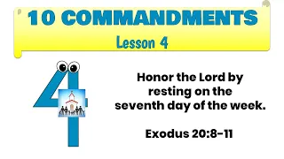 childrens ministry 10 commandments lesson 4 keep the sabbath holy