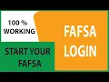 FAFSA Login 2020 Federal Student Aid Account Login Tutorial