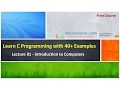 C Programming - Lecture 01