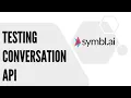 Testing Conversation API with Postman