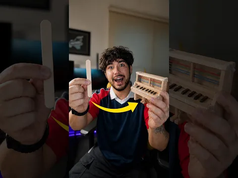 Construí un instrumento con 2 palitos 😳