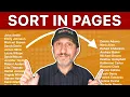 How To Sort a List Alphabetically In Pages