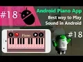 Android Piano App Development Tutorial Part 18 - SoundPool and MediaPlayer in Android Sudio