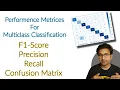 Write your own function for Multiclass Classification Confusion matrix F1 score precision recall