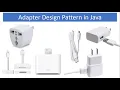 Adapter design pattern in Java -