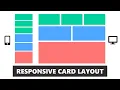 Responsive CSS Card Layout - Using Flexbox