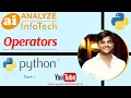 Operators in Python - Part 1 Analyze InfoTech