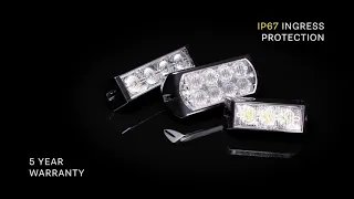 Video: LED Blitzer mit 3 LEDs | R65 | slimline | amber | 10–30 V | SLED3DVAR65