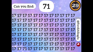 Can you find 73 and 71 within a given time period. If you find comment,otherwise share. #find #iq