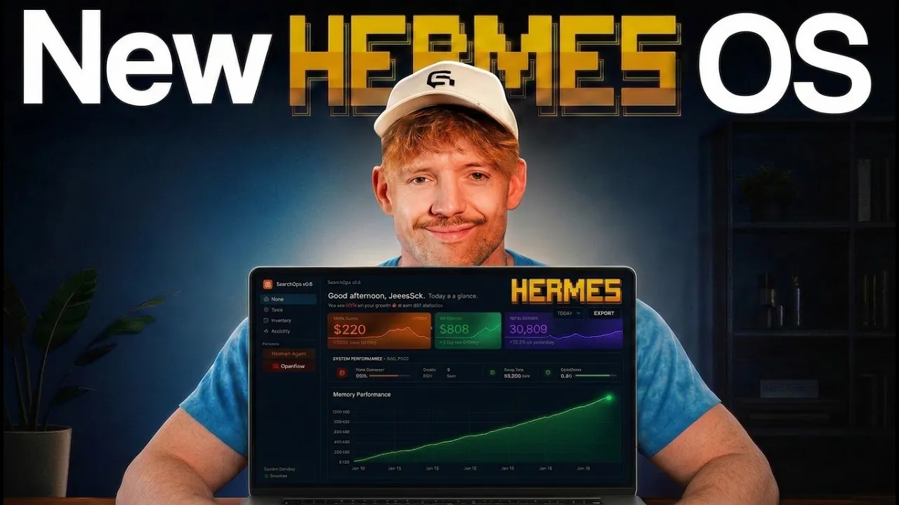 Hermes Agentic OS is Insane... just watch: video thumbnail