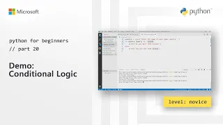 Demo Conditional Logic Python for Beginners 20 of 44